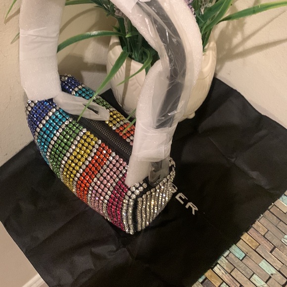- Kurt Geiger London Party Pochette Crystal Shoulder Bag - Picture 14 of 17